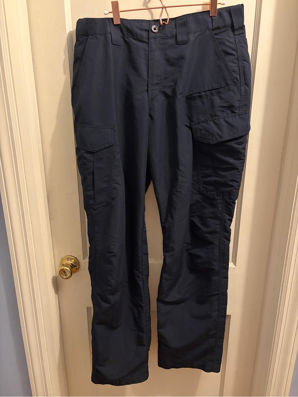 5.11 Tactical Fast-Tac Cargo Pants Dark Navy 34x34 9 Pocket Ripstop 34x34